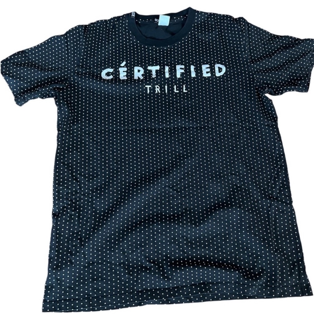 Dope Black Polka dot T-shirt Size L
